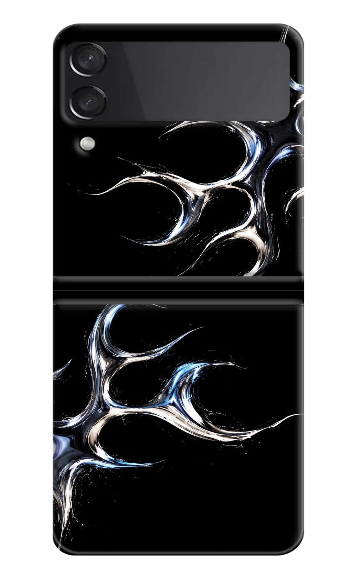 Chrome Tribal Samsung Galaxy Z Flip4 Hard Case Back Cover by Casekaro