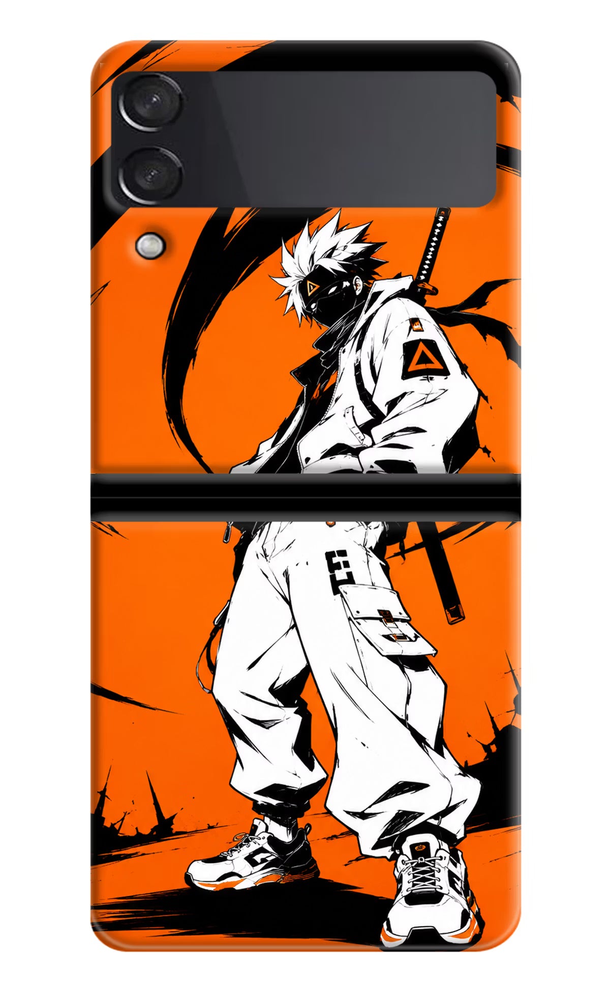 Street Samurai  Samsung Galaxy Z Flip4 Hard Case Back Cover by Casekaro