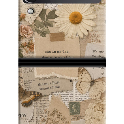 Vintage case Samsung Galaxy Z Flip4 Hard Case Back Cover by Casekaro