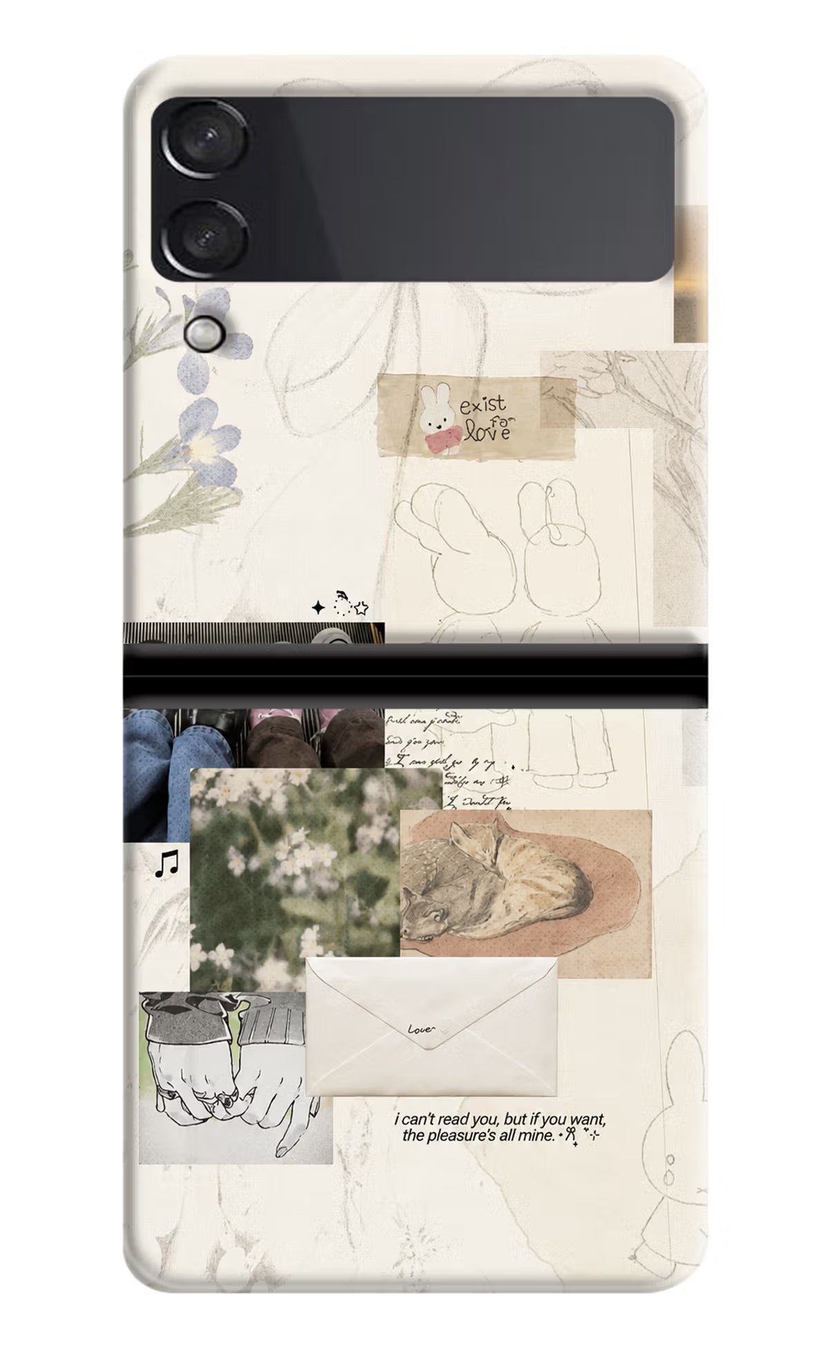 Soft Aesthetic Samsung Galaxy Z Flip4 Back Cover
