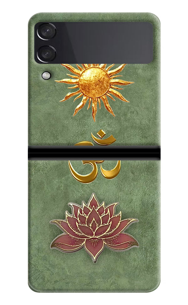 Om & Lotus Samsung Galaxy Z Flip4 Back Cover