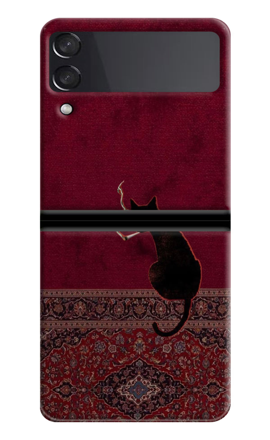 Midnight Cat Samsung Galaxy Z Flip4 Back Cover, Hard case