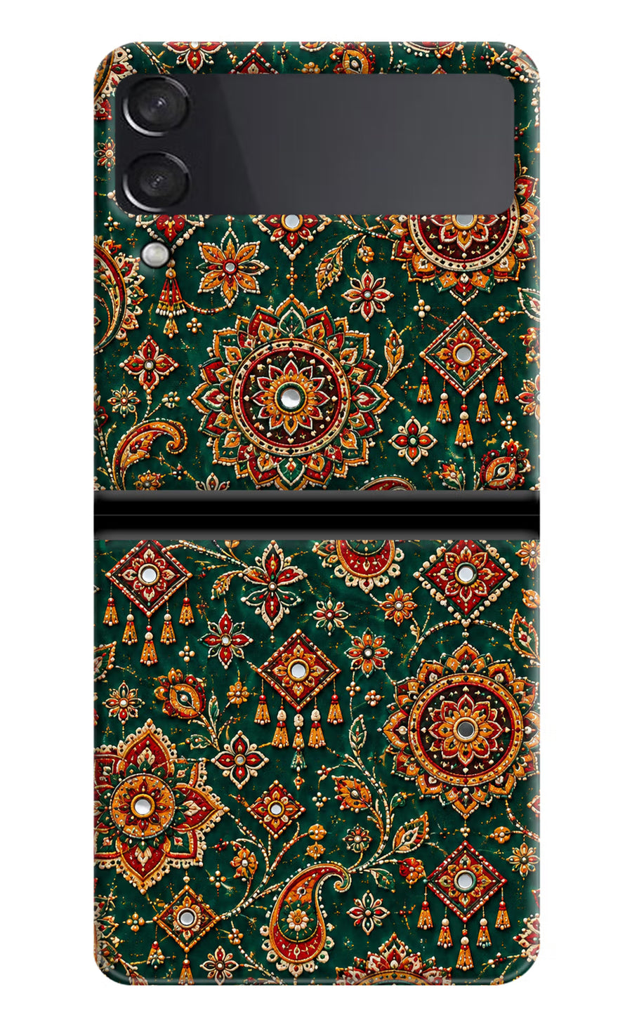 Green Pataka Samsung Galaxy Z Flip4 Back Cover, Hard case