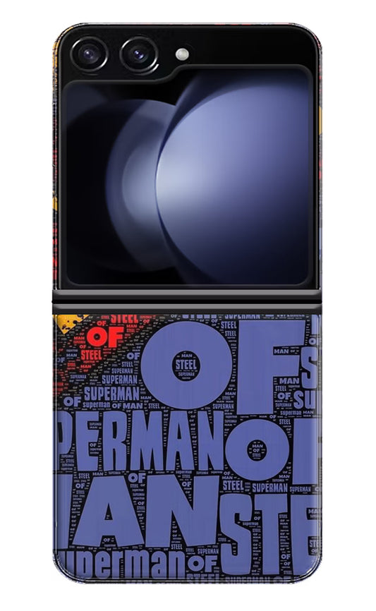 Superman Samsung Galaxy Z Flip5 Hard Case Back Cover by Casekaro