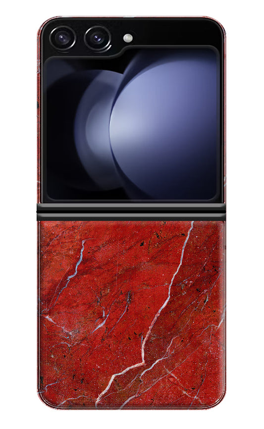 Red Marble Design Samsung Galaxy Z Flip5 Hard Case Back Cover by Casekaro