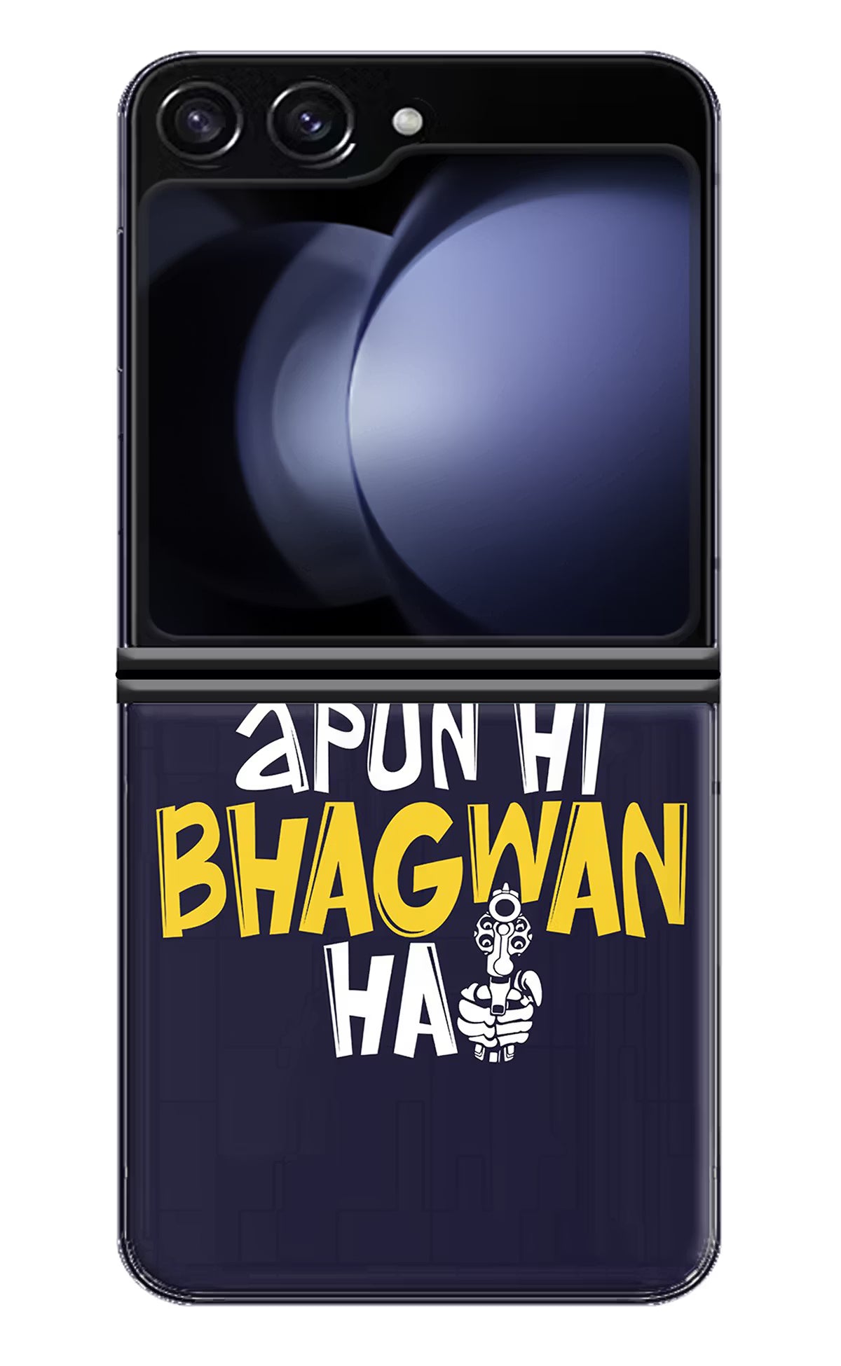 Kabhi Kabhi Lagta Hai Apun Hi Bhagwan Hai Samsung Galaxy Z Flip5 Hard Case Back Cover by Casekaro
