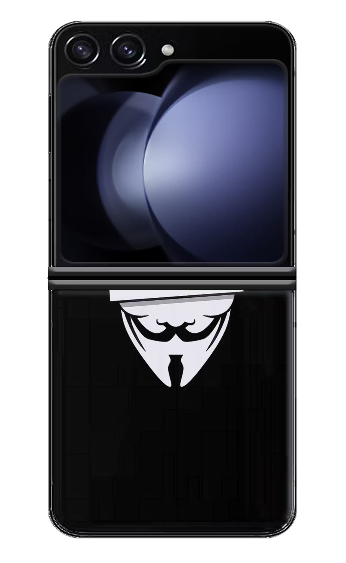 Anonymous Face Samsung Galaxy Z Flip5 Hard Case Back Cover by Casekaro