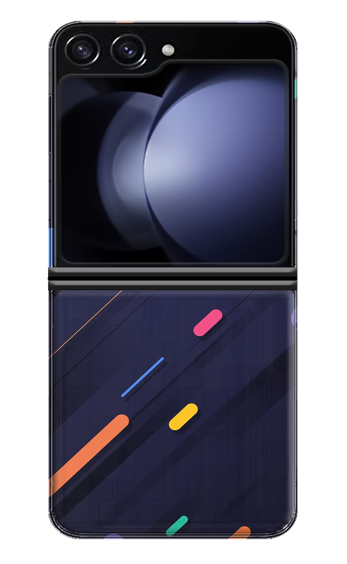 Abstract Design Samsung Galaxy Z Flip5 Hard Case Back Cover by Casekaro