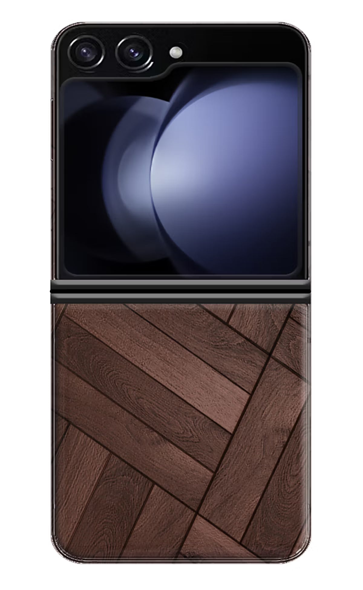 Wooden Texture Design Samsung Galaxy Z Flip5 Hard Case Back Cover by Casekaro