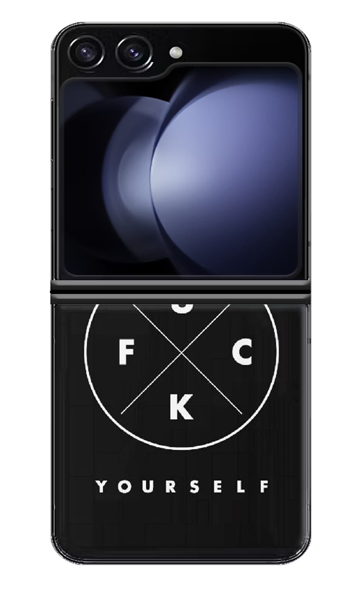 Go Fuck Yourself Samsung Galaxy Z Flip5 Hard Case Back Cover by Casekaro