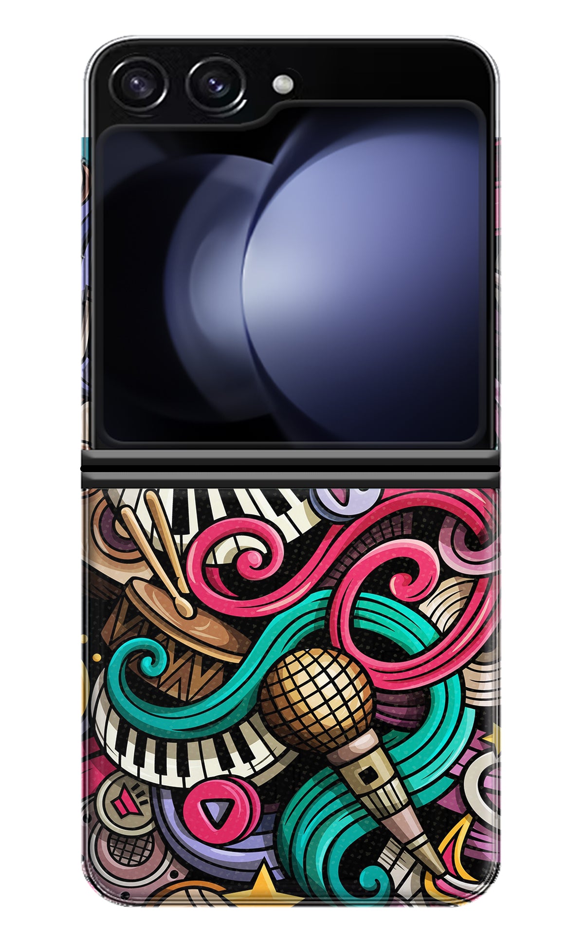 Music Abstract Samsung Galaxy Z Flip5 Back Cover