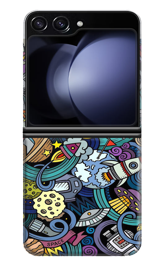 Space Abstract Samsung Galaxy Z Flip5 Back Cover