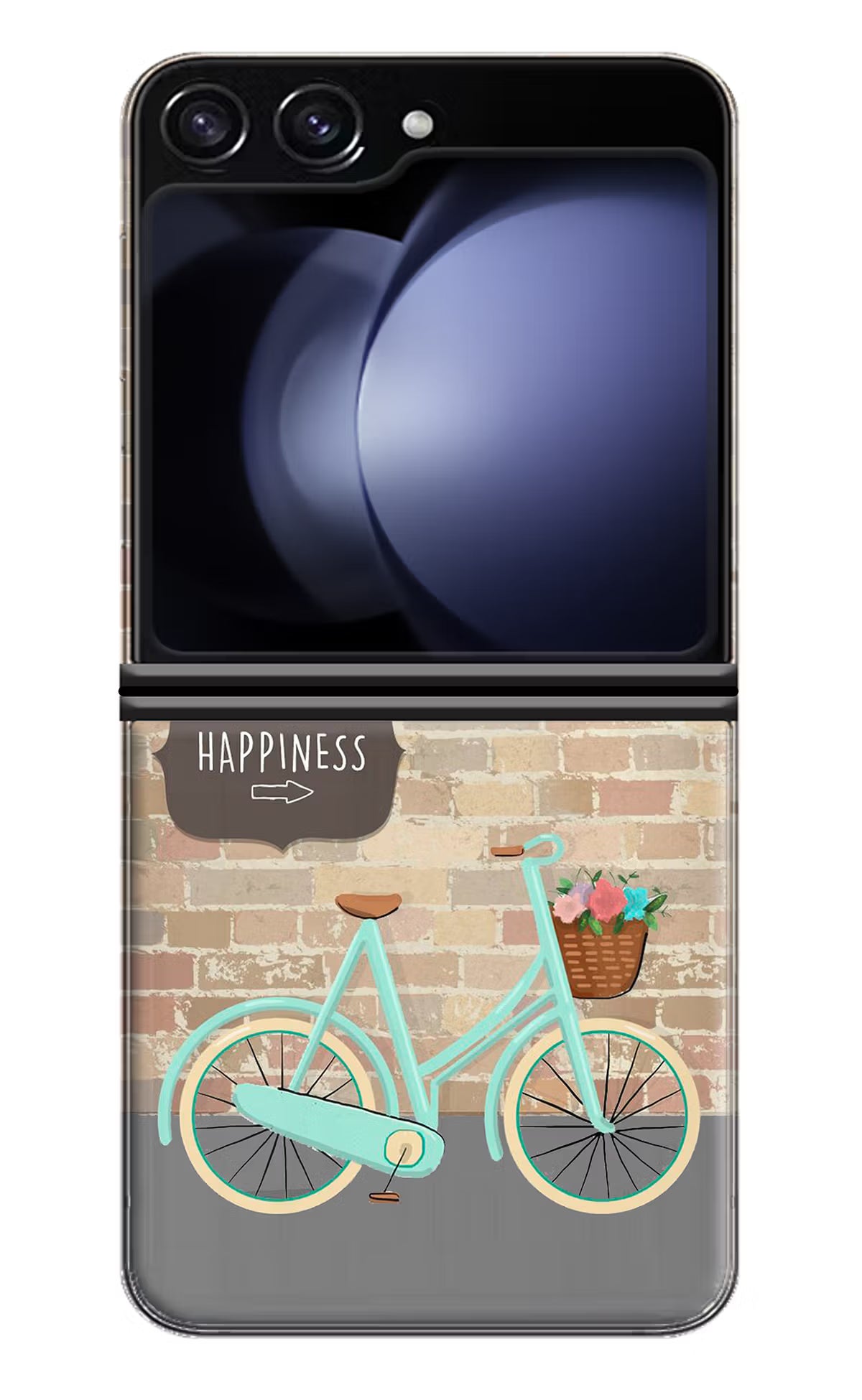 Happiness Artwork Samsung Galaxy Z Flip5 Hard Case Back Cover by Casekaro