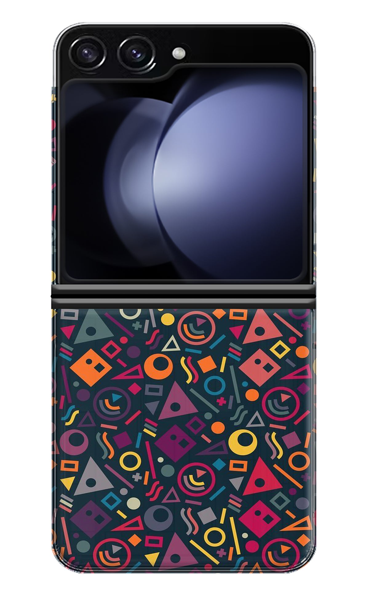 Geometric Abstract Samsung Galaxy Z Flip5 Back Cover