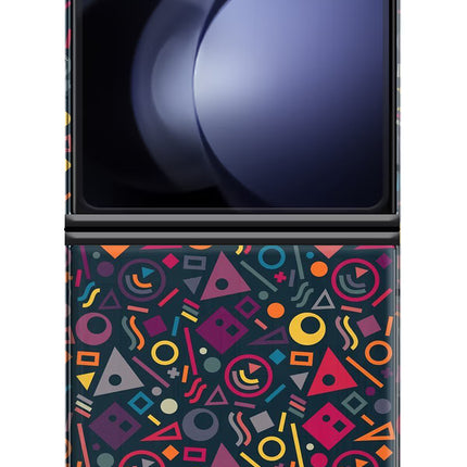 Geometric Abstract Samsung Galaxy Z Flip5 Hard Case Back Cover by Casekaro
