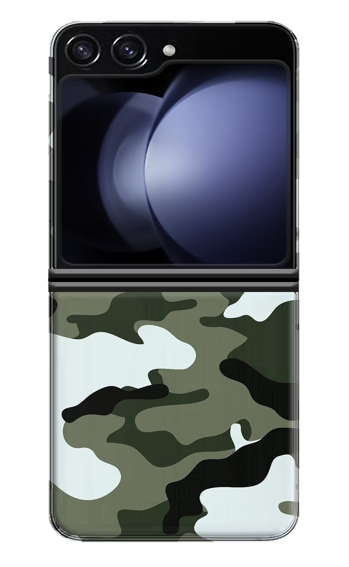 Camouflage Samsung Galaxy Z Flip5 Hard Case Back Cover by Casekaro