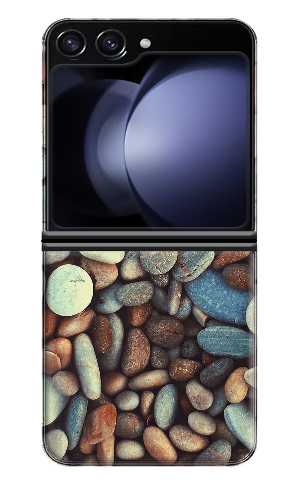 Pebble Samsung Galaxy Z Flip5 Hard Case Back Cover by Casekaro