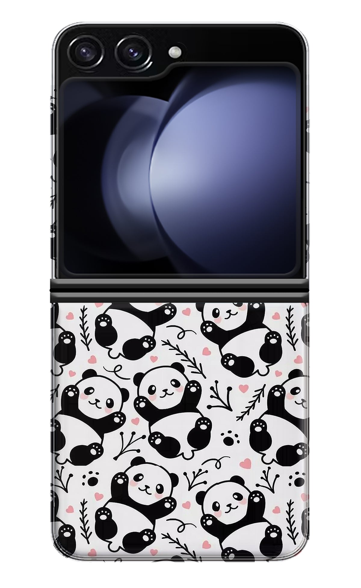 Cute Panda Samsung Galaxy Z Flip5 Back Cover