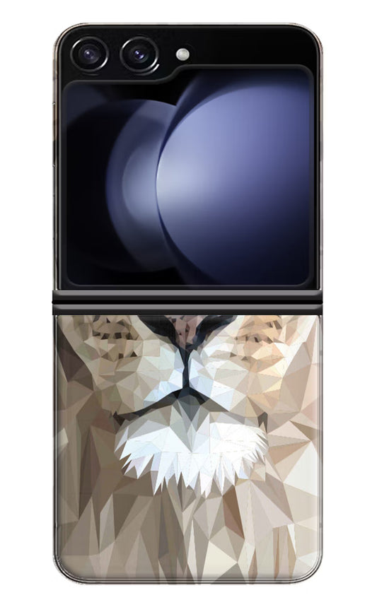 Lion Art Samsung Galaxy Z Flip5 Hard Case Back Cover by Casekaro