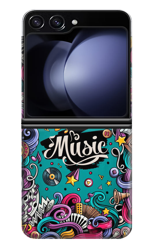 Music Graffiti Samsung Galaxy Z Flip5 Back Cover