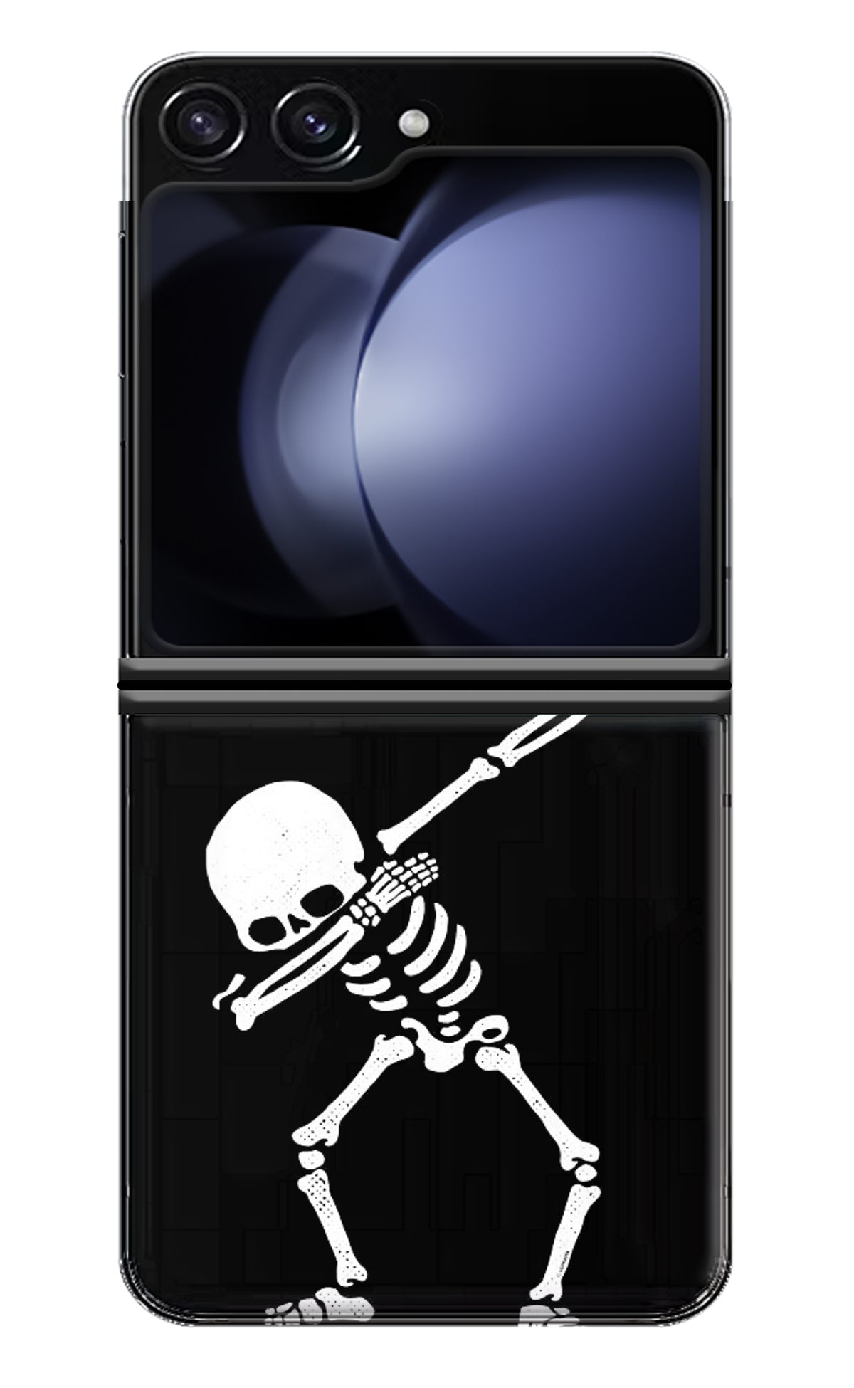 Dabbing Skeleton Art Samsung Galaxy Z Flip5 Back Cover