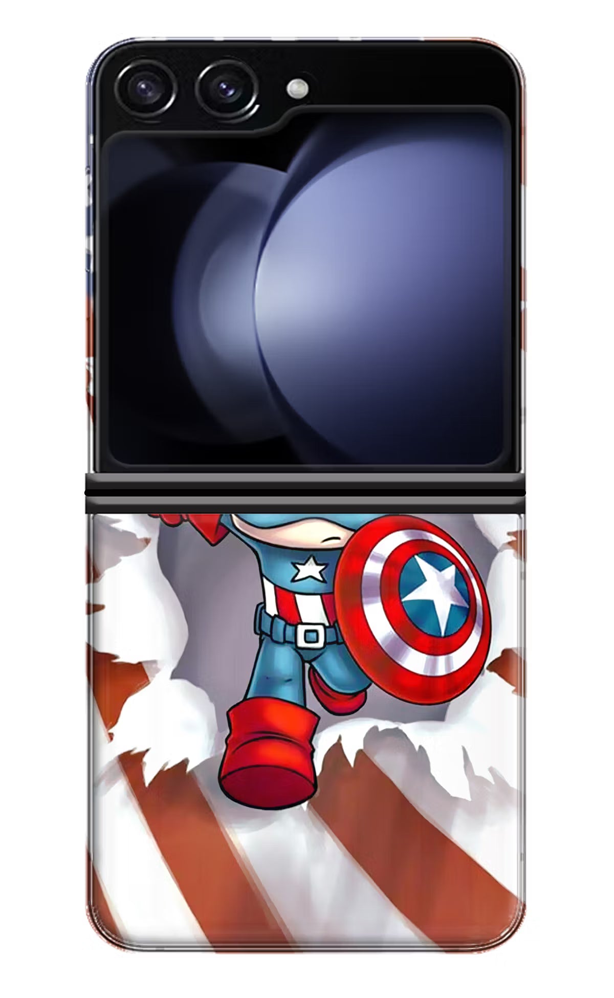 Captain America Samsung Galaxy Z Flip5 Hard Case Back Cover by Casekaro