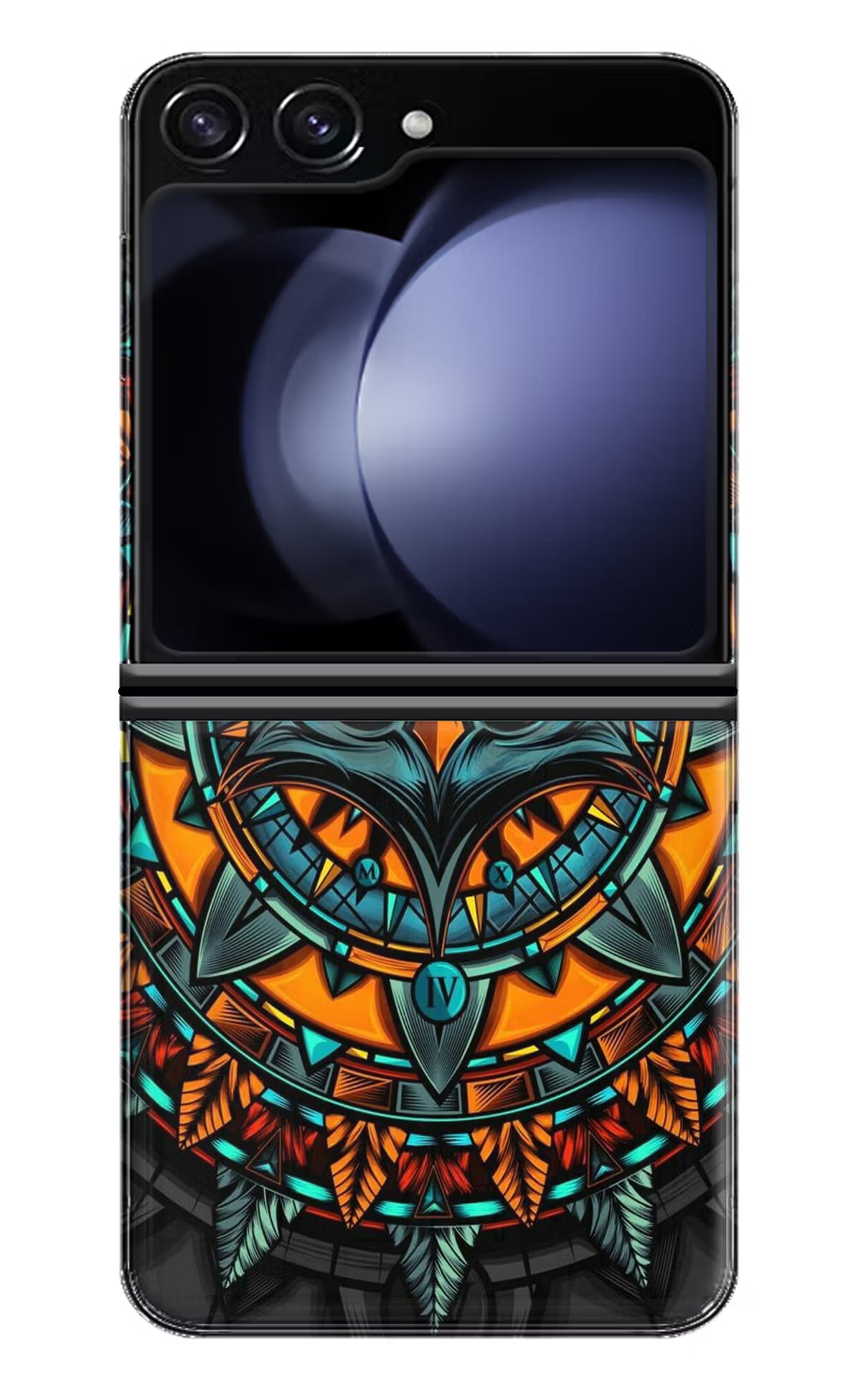 Angry Owl Art Samsung Galaxy Z Flip5 Hard Case Back Cover by Casekaro