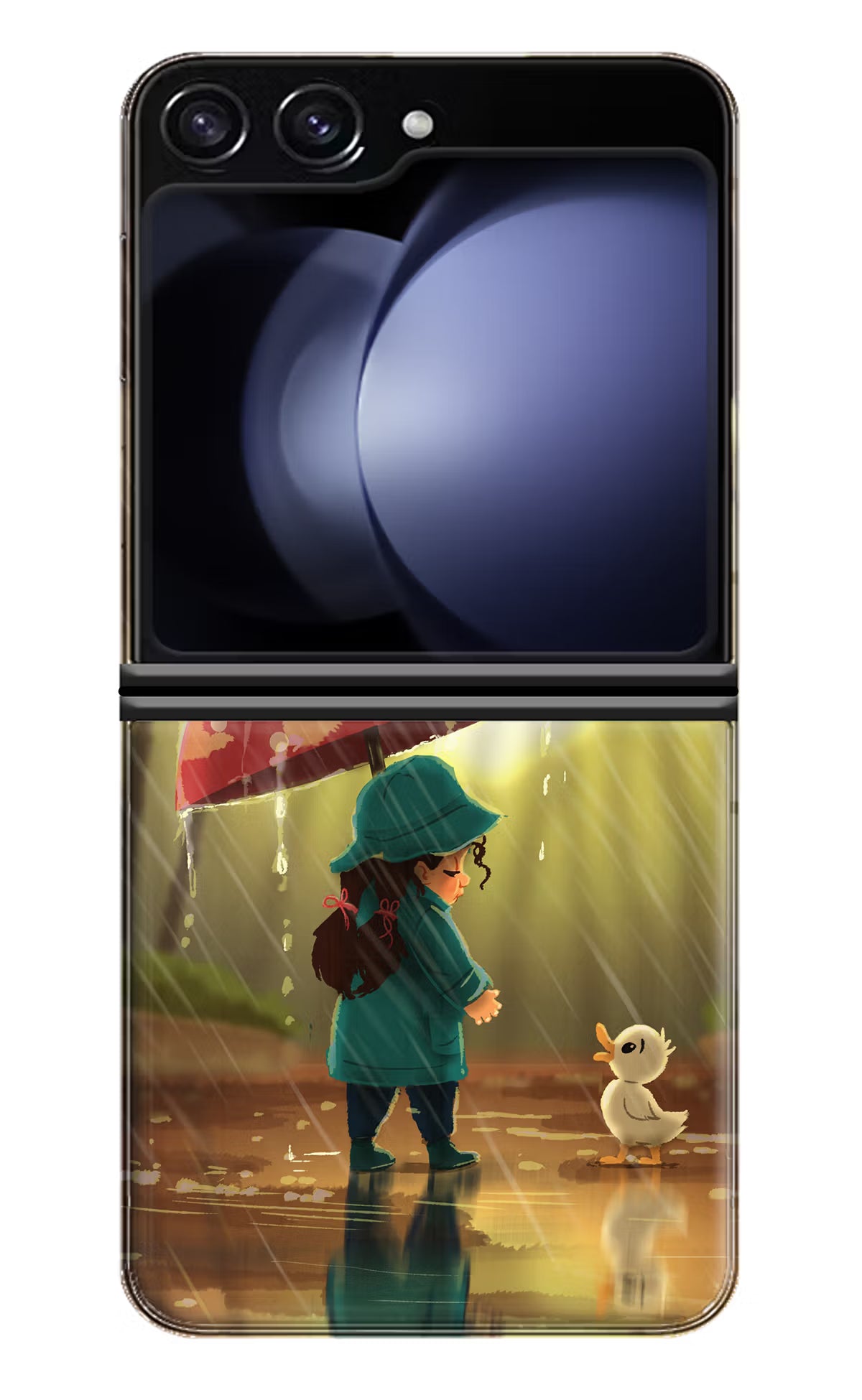 Rainy Day Samsung Galaxy Z Flip5 Hard Case Back Cover by Casekaro