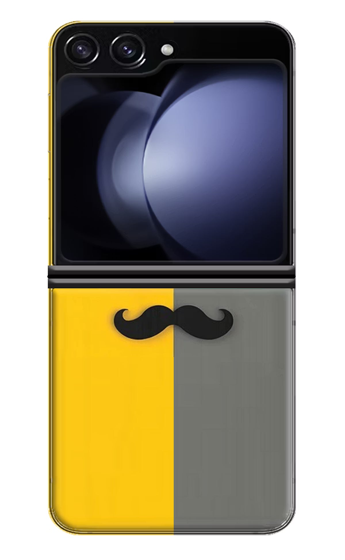 Sunglasses with Mustache Samsung Galaxy Z Flip5 Hard Case Back Cover by Casekaro