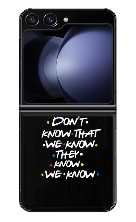 FRIENDS Dialogue Samsung Galaxy Z Flip5 Hard Case Back Cover by Casekaro