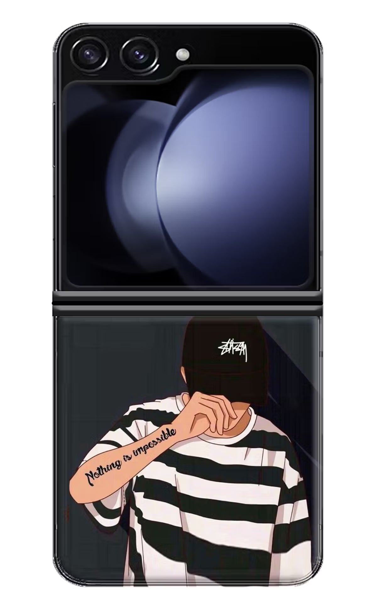 Aesthetic Boy Samsung Galaxy Z Flip5 Hard Case Back Cover by Casekaro