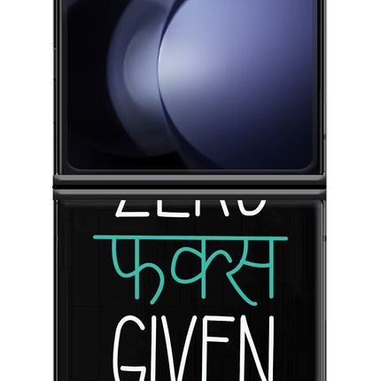 Zero Fucks Given Samsung Galaxy Z Flip5 Hard Case Back Cover by Casekaro
