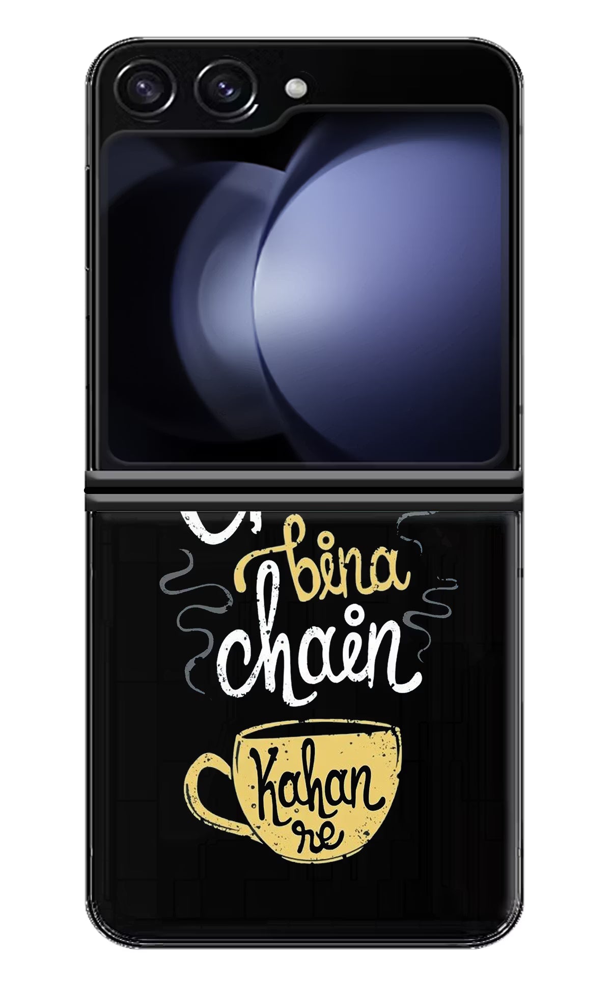 Chai Bina Chain Kaha Re Samsung Galaxy Z Flip5 Hard Case Back Cover by Casekaro