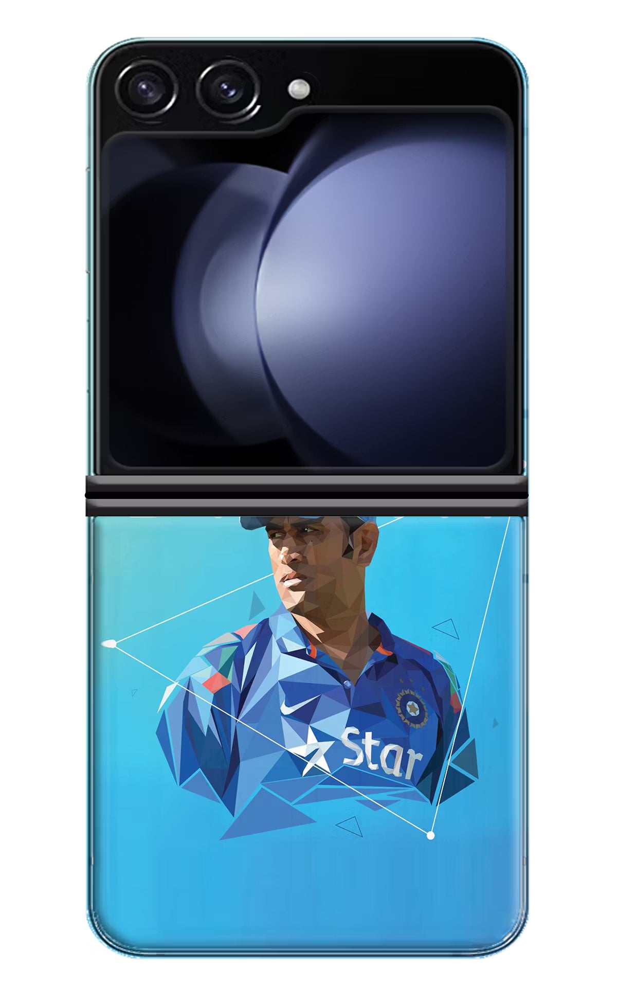Dhoni Artwork Samsung Galaxy Z Flip5 Hard Case Back Cover by Casekaro
