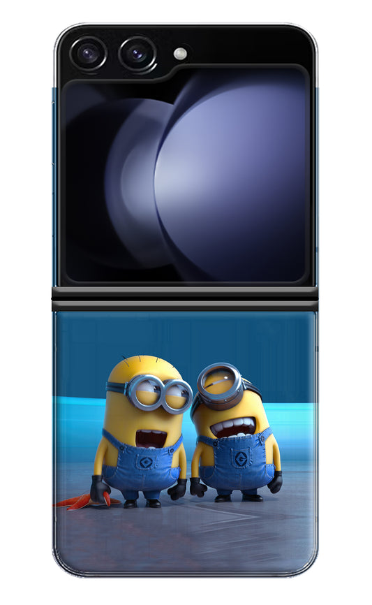 Minion Laughing Samsung Galaxy Z Flip5 Back Cover