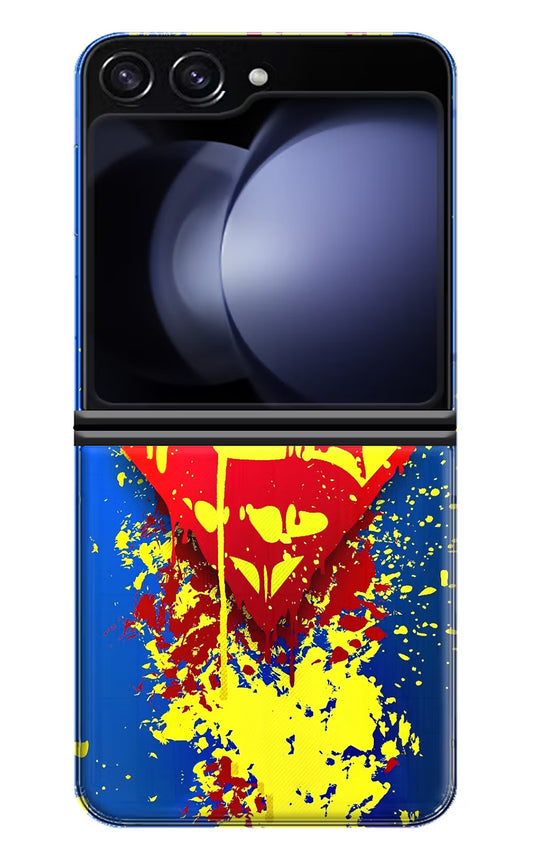 Superman logo Samsung Galaxy Z Flip5 Hard Case Back Cover by Casekaro