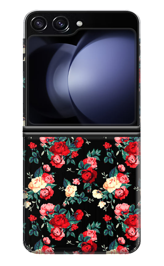 Rose Pattern Samsung Galaxy Z Flip5 Back Cover