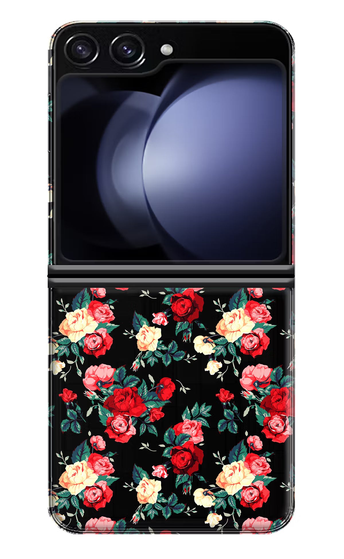 Rose Pattern Samsung Galaxy Z Flip5 Hard Case Back Cover by Casekaro