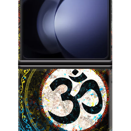 Om Cultural Samsung Galaxy Z Flip5 Hard Case Back Cover by Casekaro