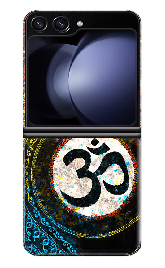 Om Cultural Samsung Galaxy Z Flip5 Hard Case Back Cover by Casekaro
