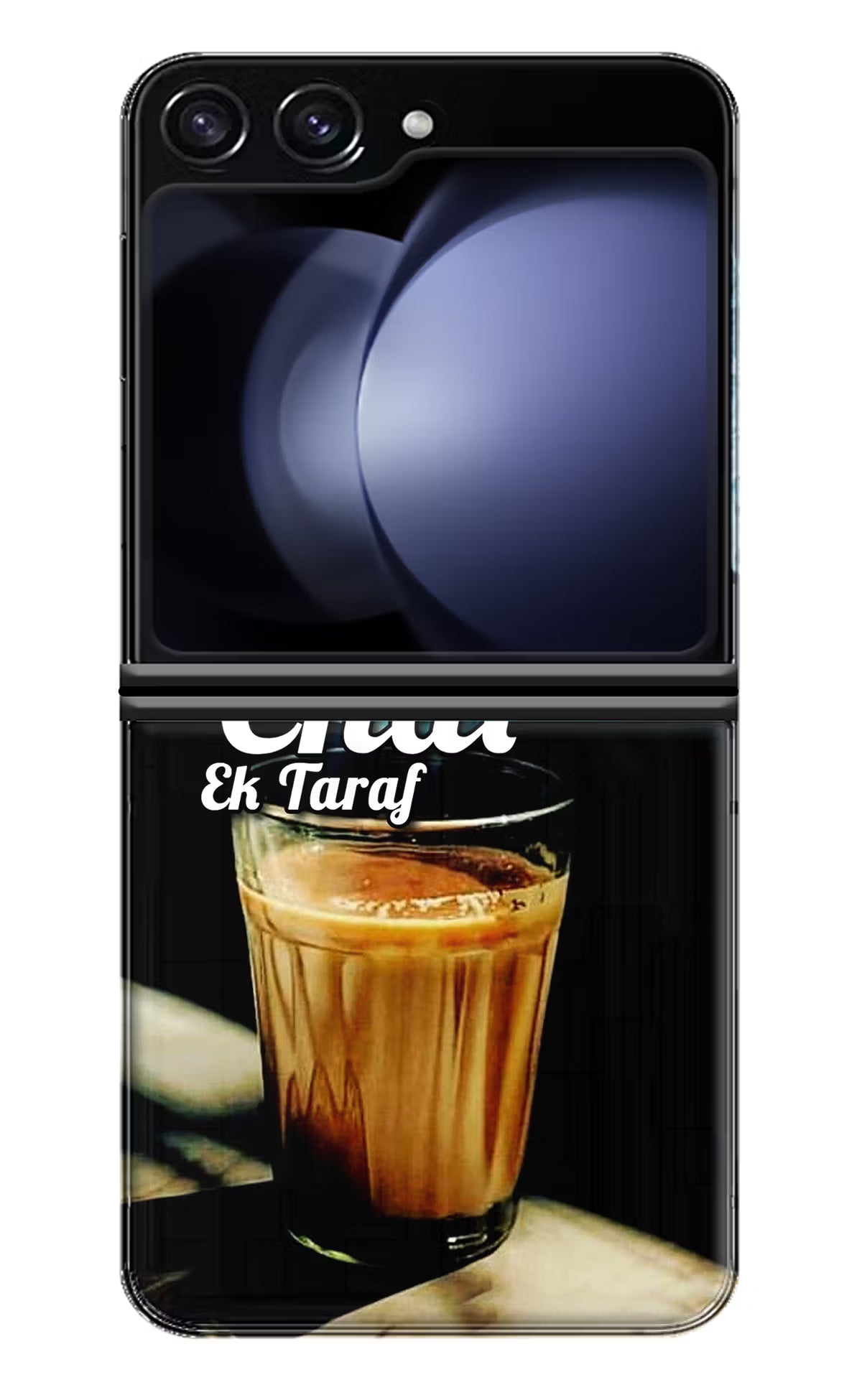 Chai Ek Taraf Quote Samsung Galaxy Z Flip5 Hard Case Back Cover by Casekaro