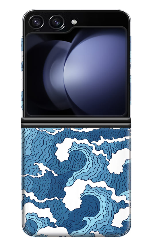 Blue Waves Samsung Galaxy Z Flip5 Back Cover