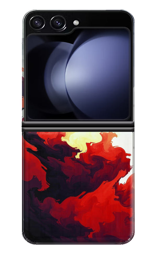 Fire Cloud Samsung Galaxy Z Flip5 Hard Case Back Cover by Casekaro
