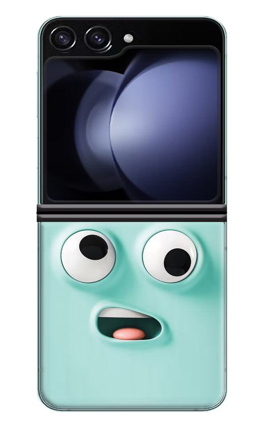 Funny Cartoon Samsung Galaxy Z Flip5 Hard Case Back Cover by Casekaro