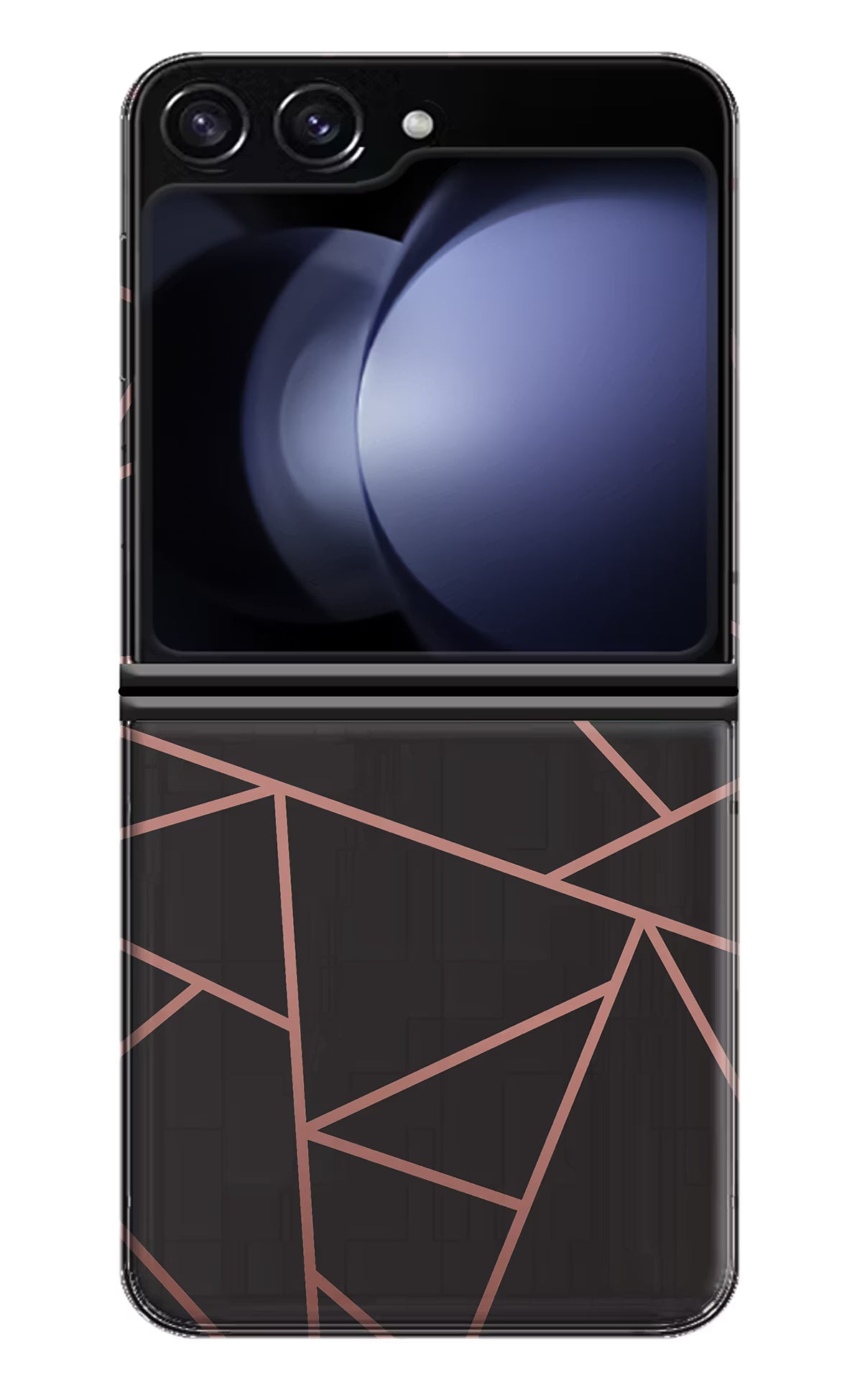 Geometric Pattern Samsung Galaxy Z Flip5 Hard Case Back Cover by Casekaro