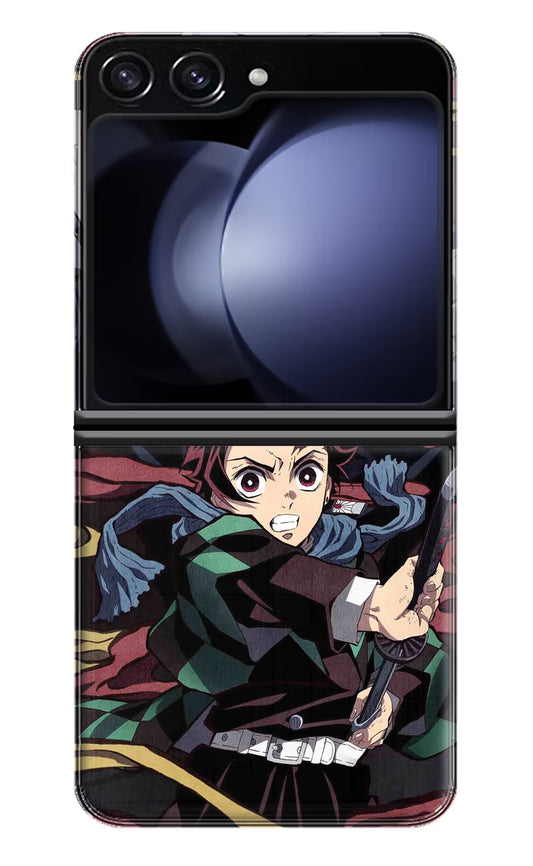Demon Slayer Samsung Galaxy Z Flip5 Hard Case Back Cover by Casekaro