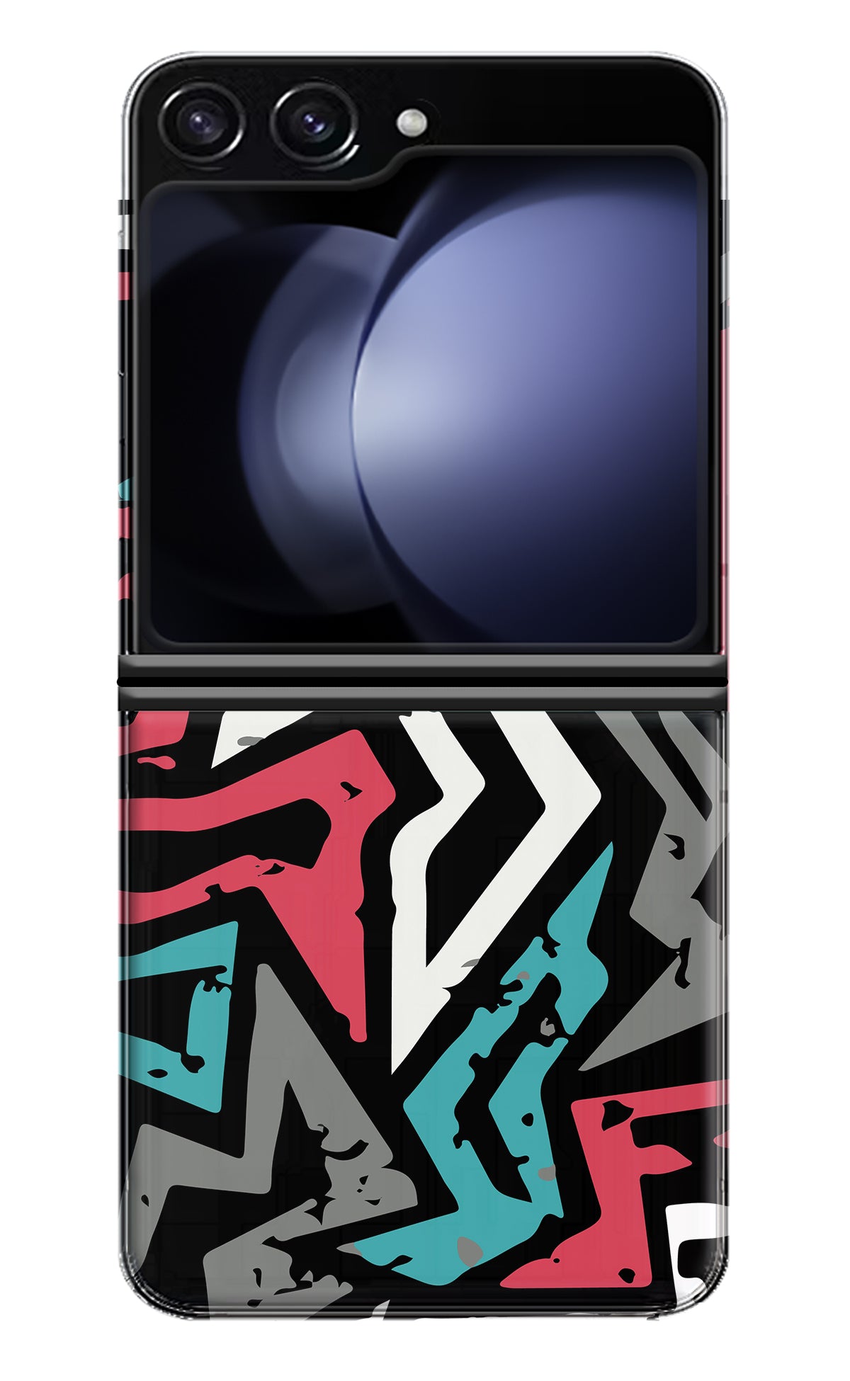 Geometric Graffiti Samsung Galaxy Z Flip5 Back Cover