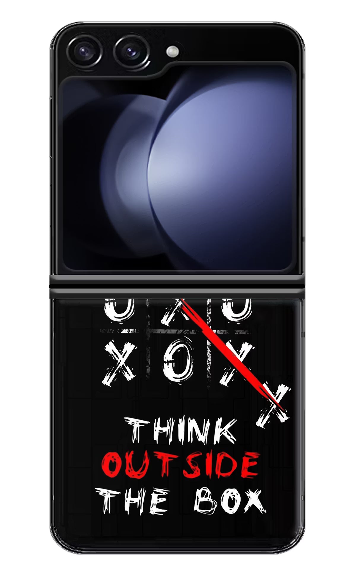 Think out of the BOX Samsung Galaxy Z Flip5 Hard Case Back Cover by Casekaro