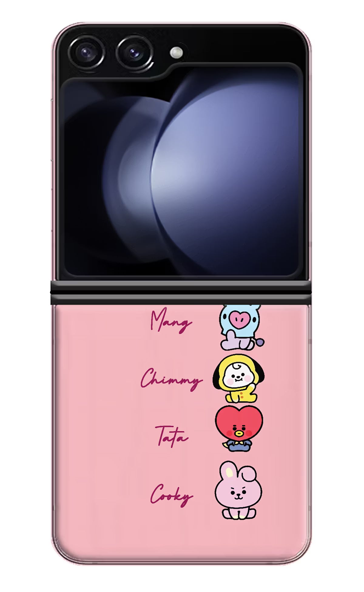 BTS names Samsung Galaxy Z Flip5 Hard Case Back Cover by Casekaro