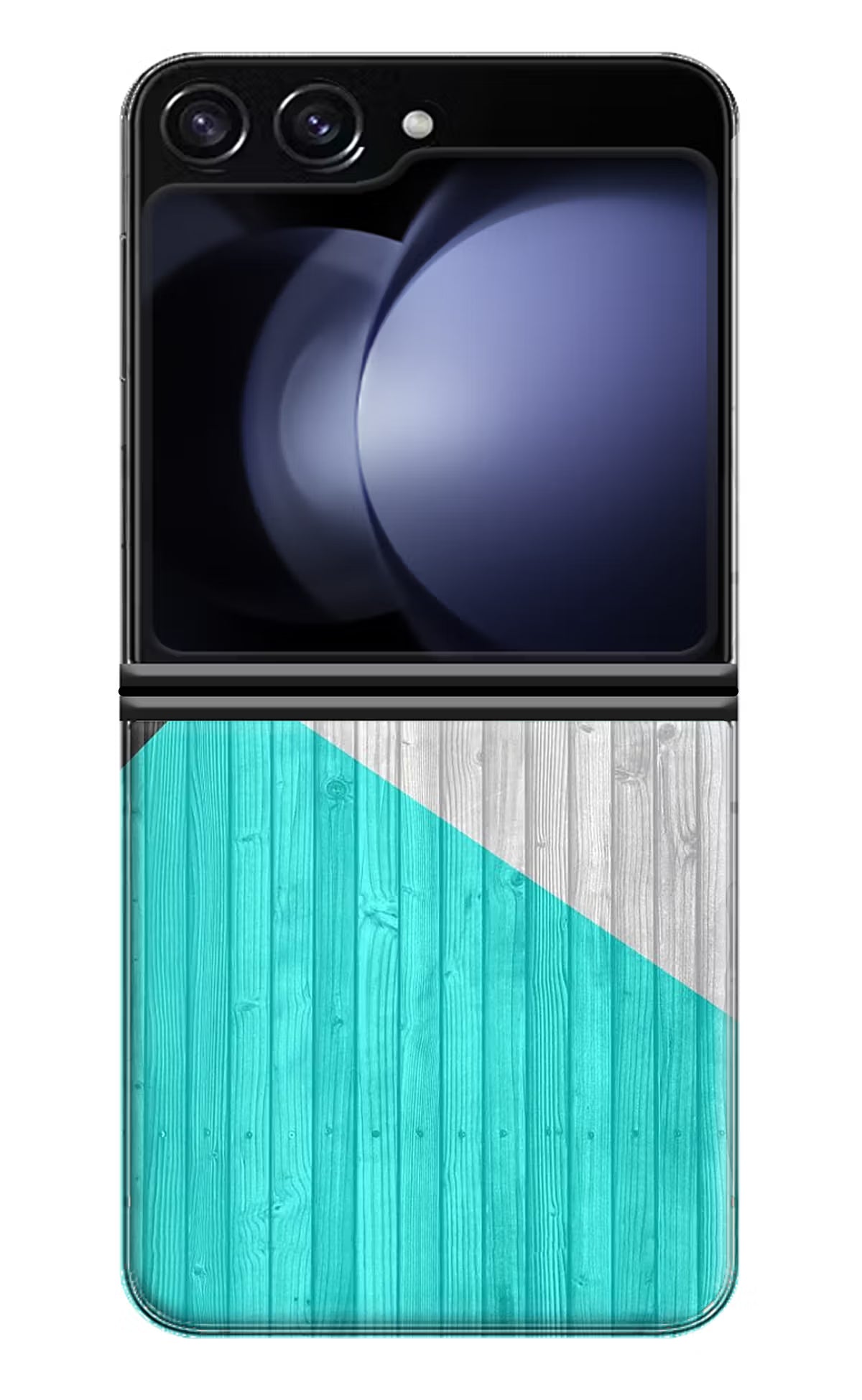 Wooden Abstract Samsung Galaxy Z Flip5 Hard Case Back Cover by Casekaro